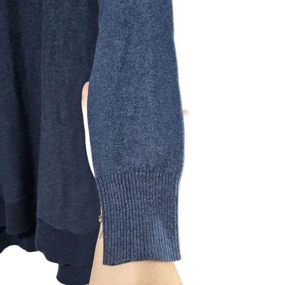 Soft Surroundings Blue Metro Turtleneck Tunic Sweater - Picture 6 of 9
